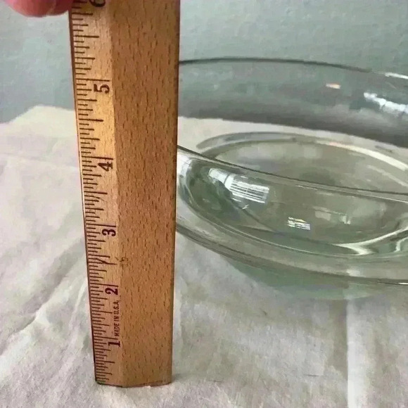 VTG heavy art glass bowl free form unique - Picture 4 of 8